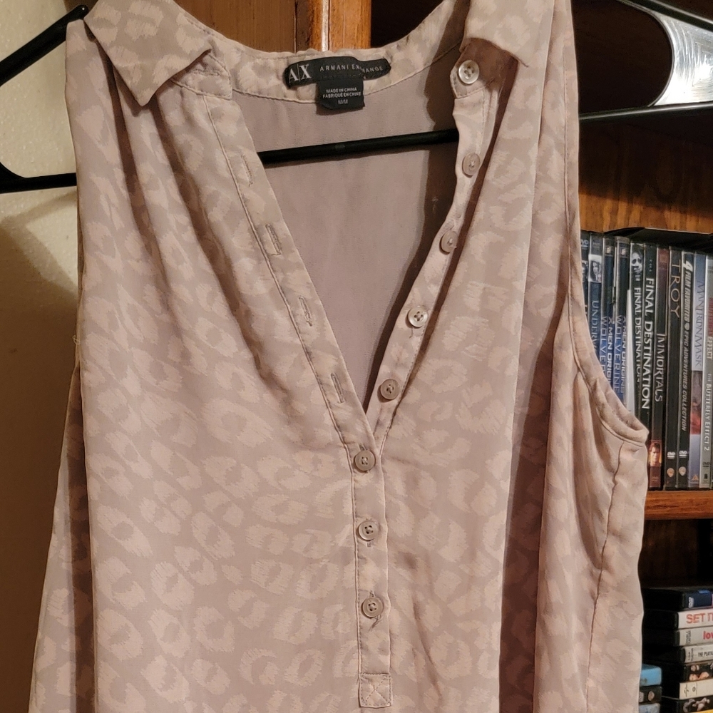 Armani Exchange sleeveless casual shirt